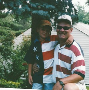 Patriotic Son and Father
